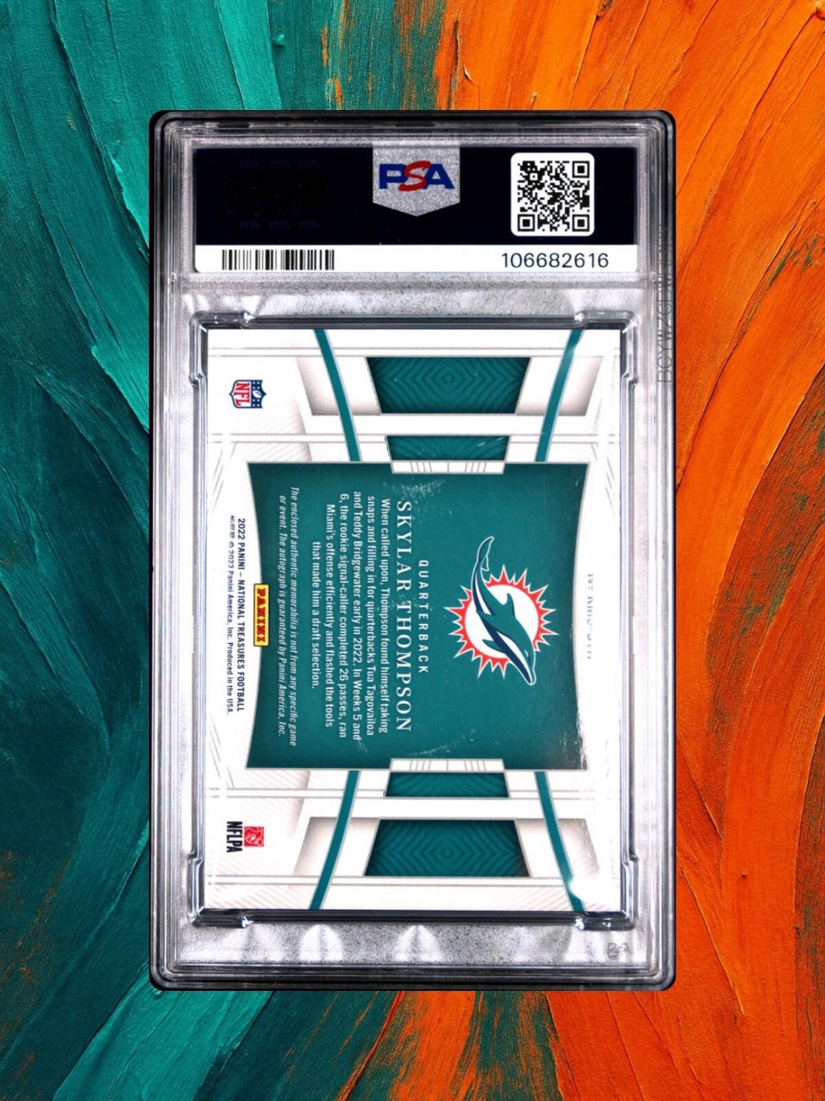 2023 Panini National Treasures - Skylar Thompson - RPA /49 - PSA 9 (RC, AU)