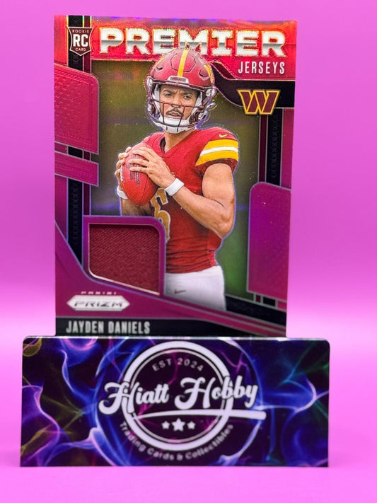 2024 Panini Prizm Football - Jayden Daniels #PJ-JDS - Premier Jerseys  (MEM, RC)