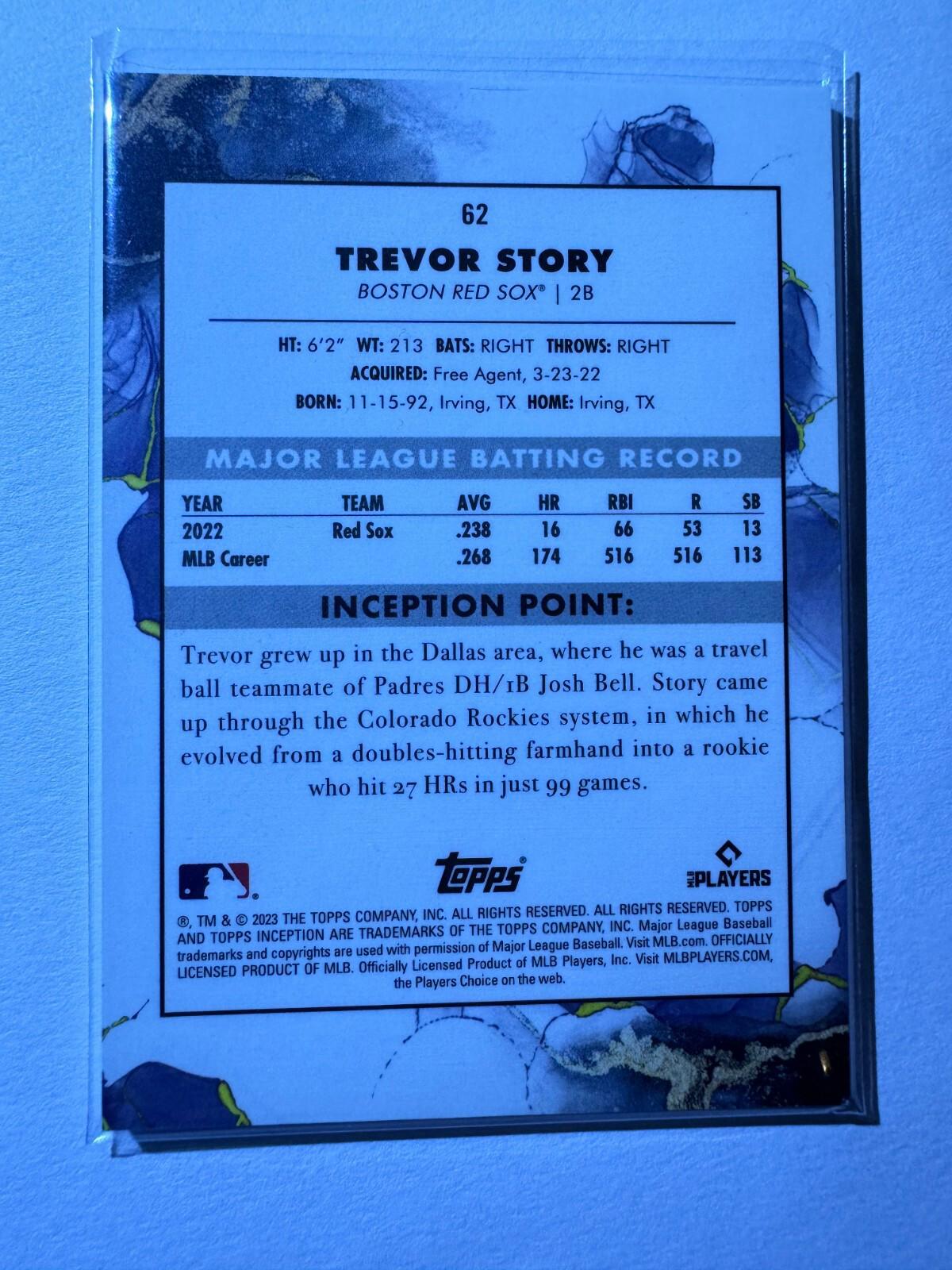 2023 Topps Inception Baseball - Lot of 3 Scherzer, Story, Grissom