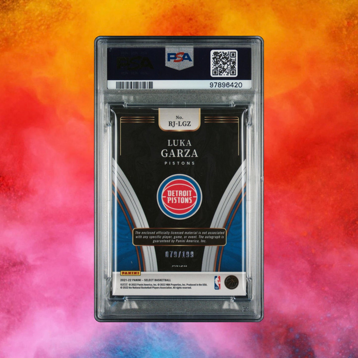 2021 Panini Select -Luka Garza RPA /199 - PSA 6