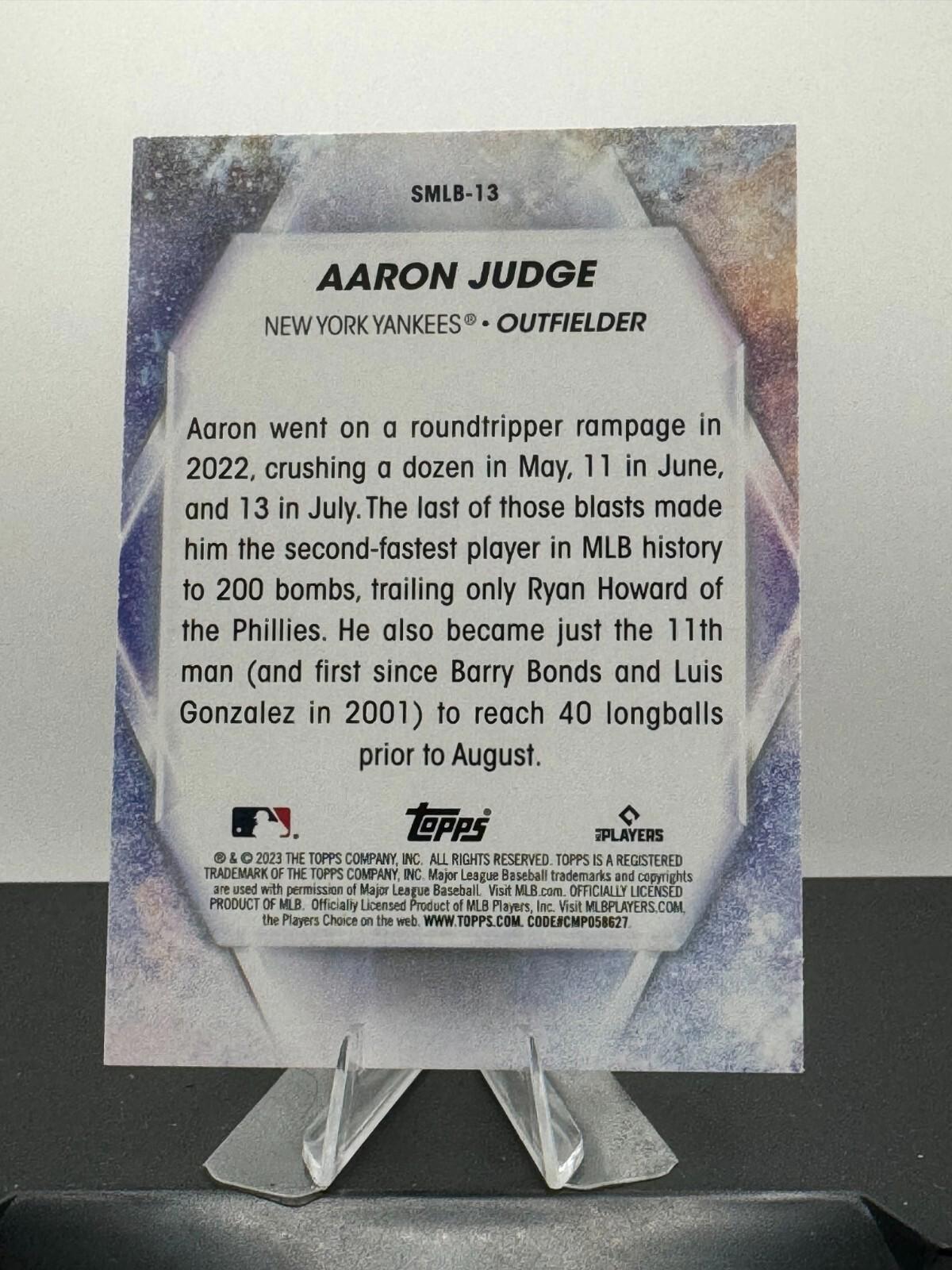 2023 Topps Series 1 - Stars of MLB #SMLB-13 Aaron Judge