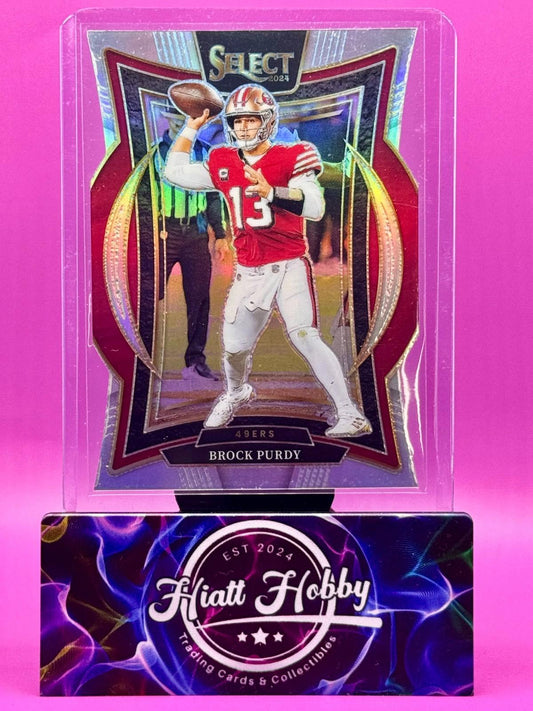 2024 Panini Select Football - Brock Purdy #37 - Silver Die-Cut Prizm