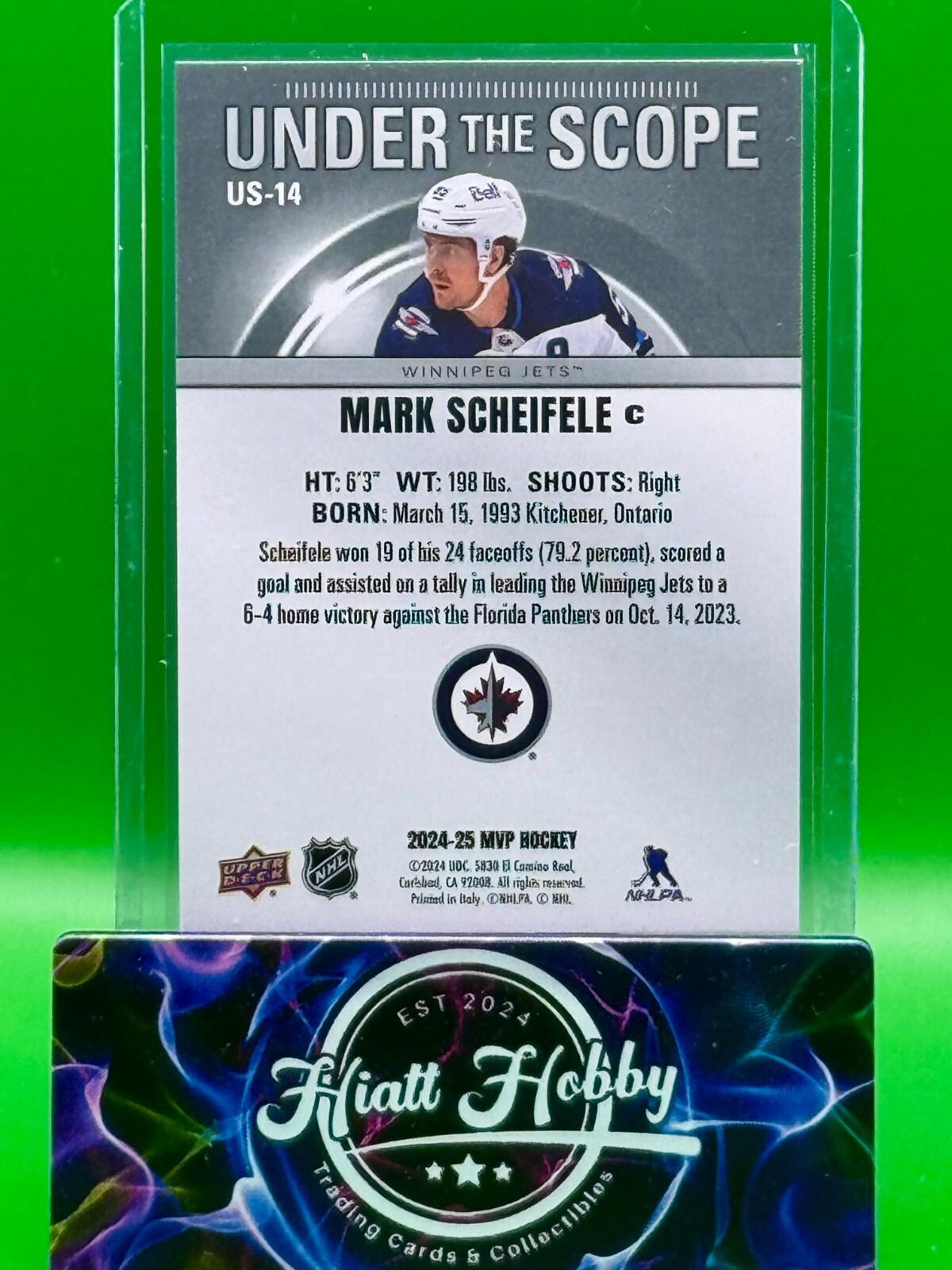 2024-25 Upper Deck MVP Hockey - Mark Scheifele #US-14 - Under the Scope