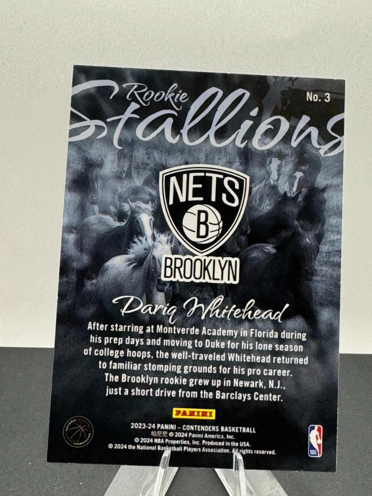 2023 Panini Contenders Basketball - Rookie Stallions - LOT of 3
