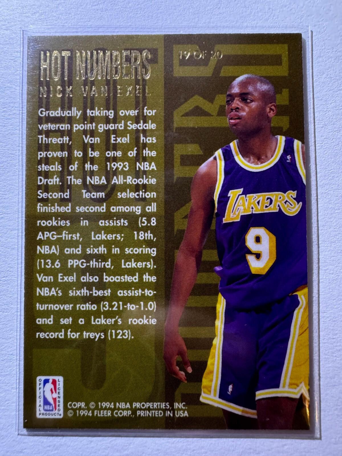 1994-95 Flair Nick Van Exel #19