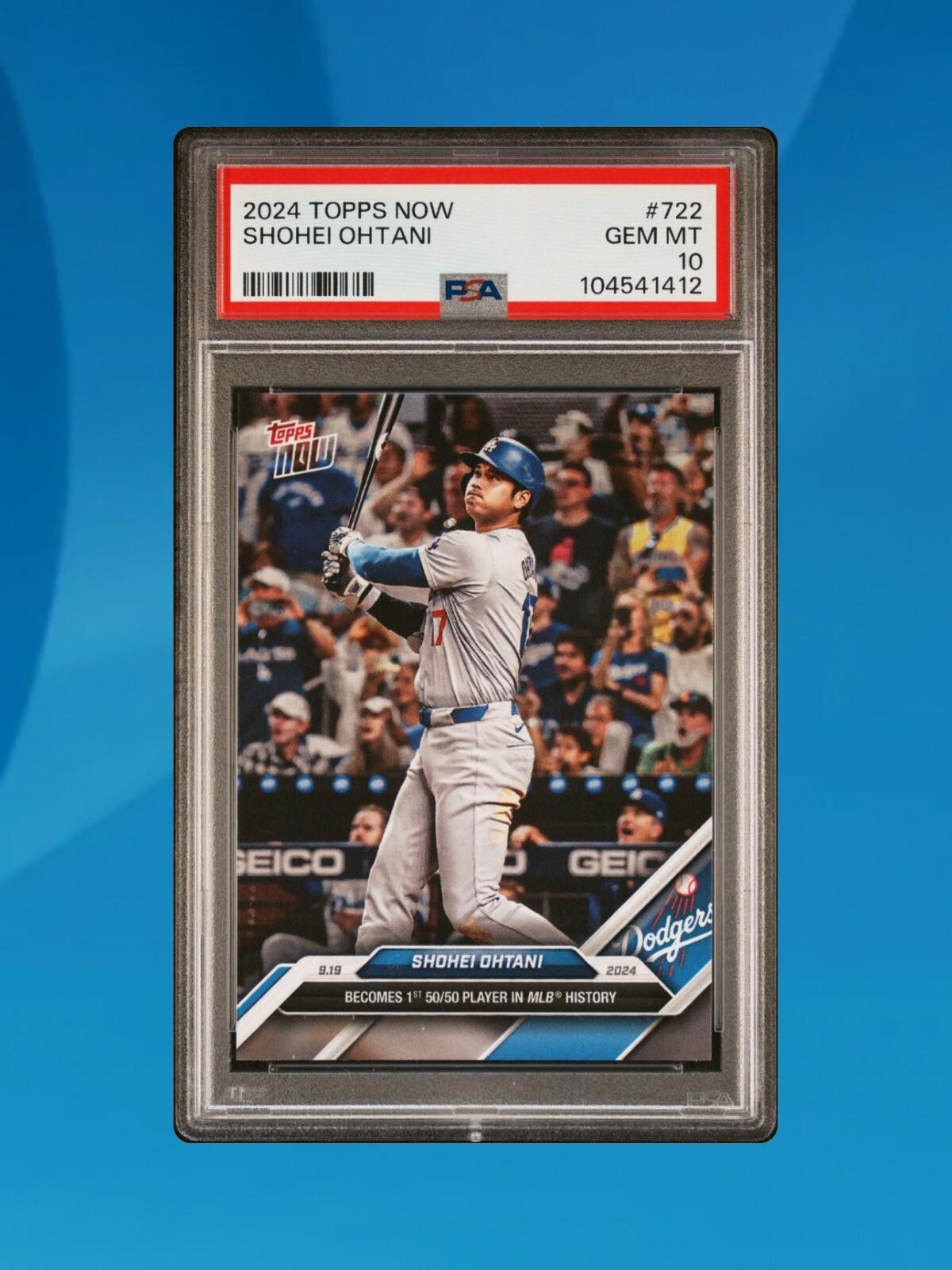 2024 Topps Now - Shohei Ohtani #722 - First 50/50 Player - PSA 10 🔥