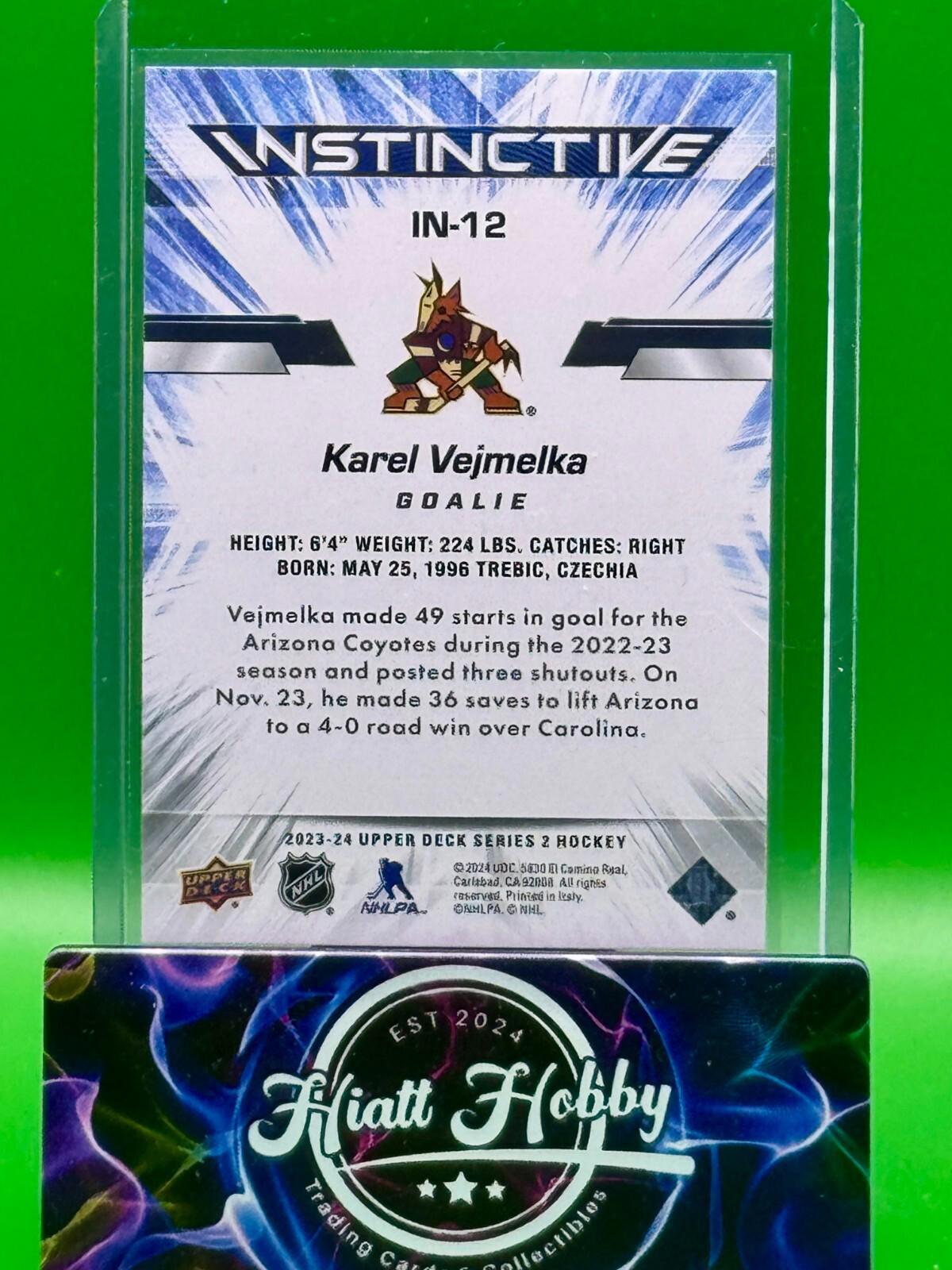 2023-24 Upper Deck Series 2 - Instinctive Karel Vejmelka #IN-12