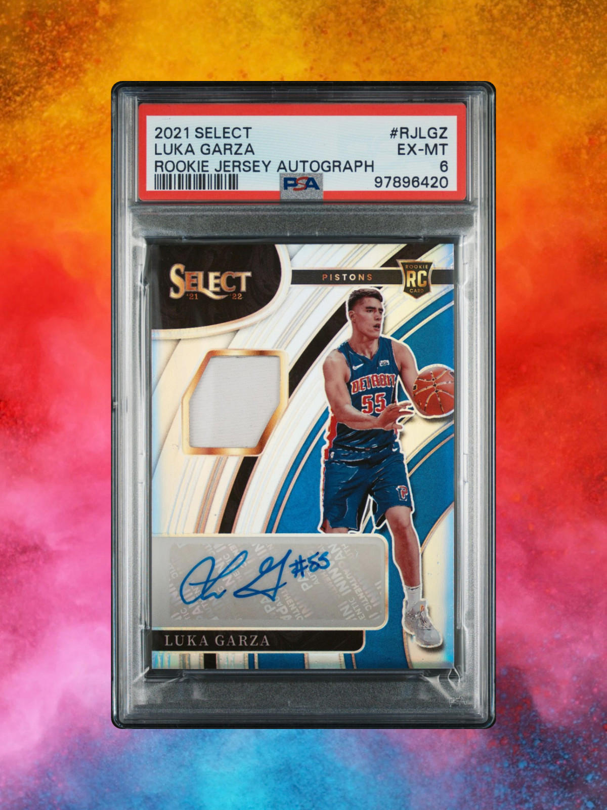 2021 Panini Select -Luka Garza RPA /199 - PSA 6