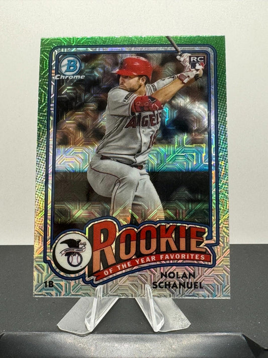 2024 Bowman Chrome -  Rookie of the Year Favorites MOJO #ROY-9 Nolan Schanuel