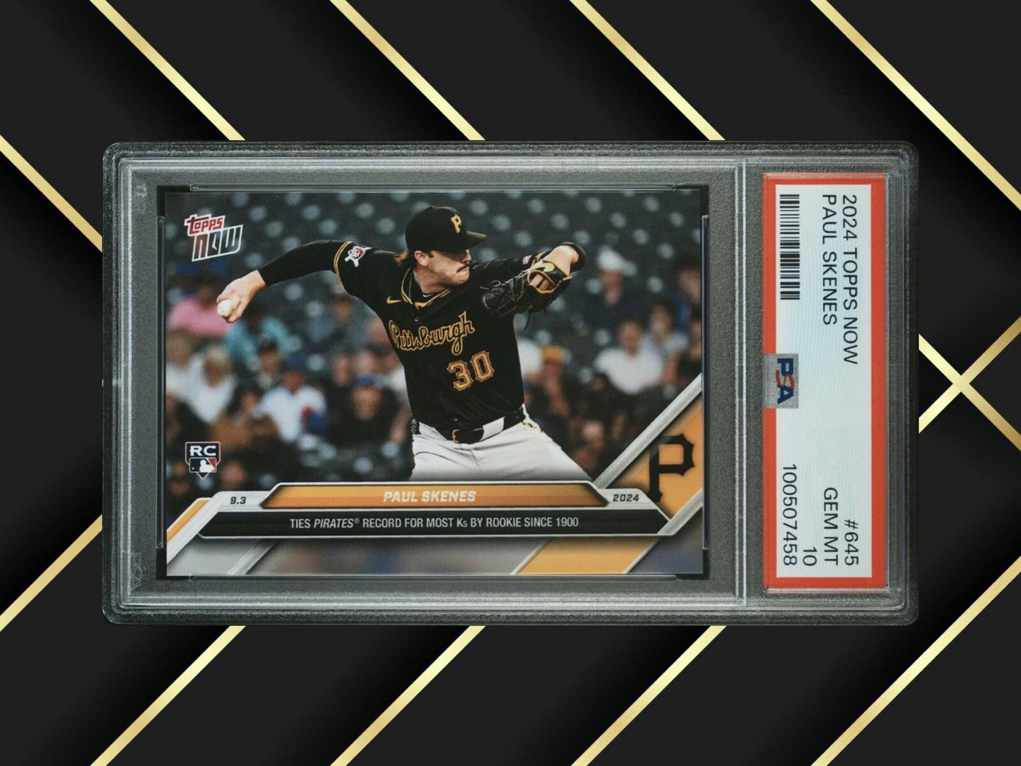 2024 Topps Now - #645 Paul Skenes (RC) PSA 10 🔥