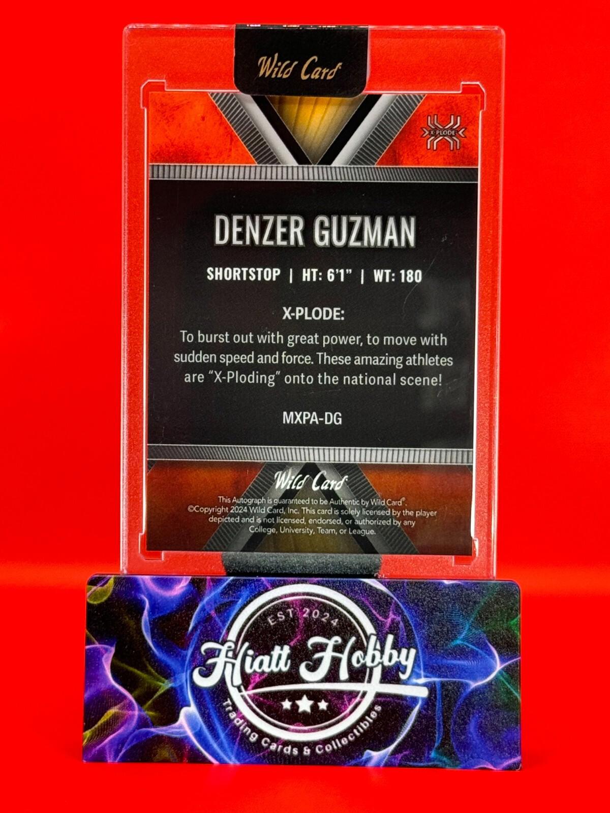 2024 Wild Card Matte - Denzer Guzman #MXPA-DG - Gold/Red X-Plode Auto 1/1