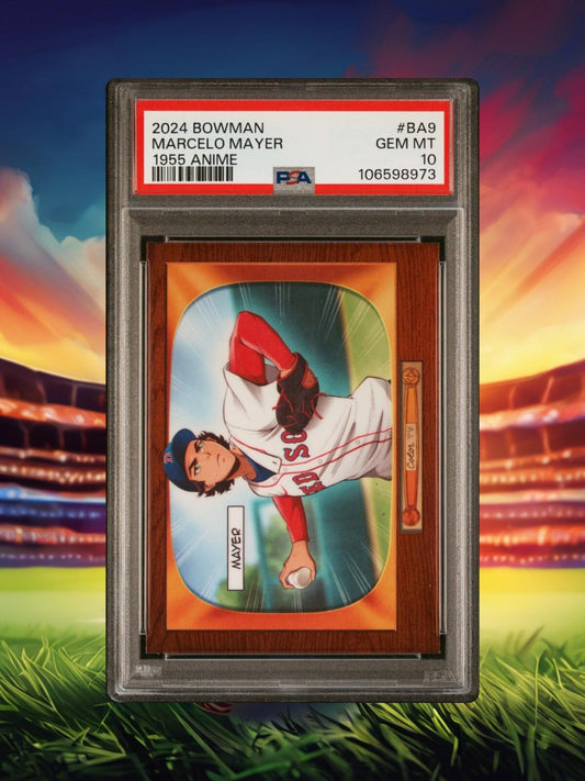 2024 Bowman - Marcelo Mayer #BA-9 - 1955 Bowman Anime SSP - PSA 10