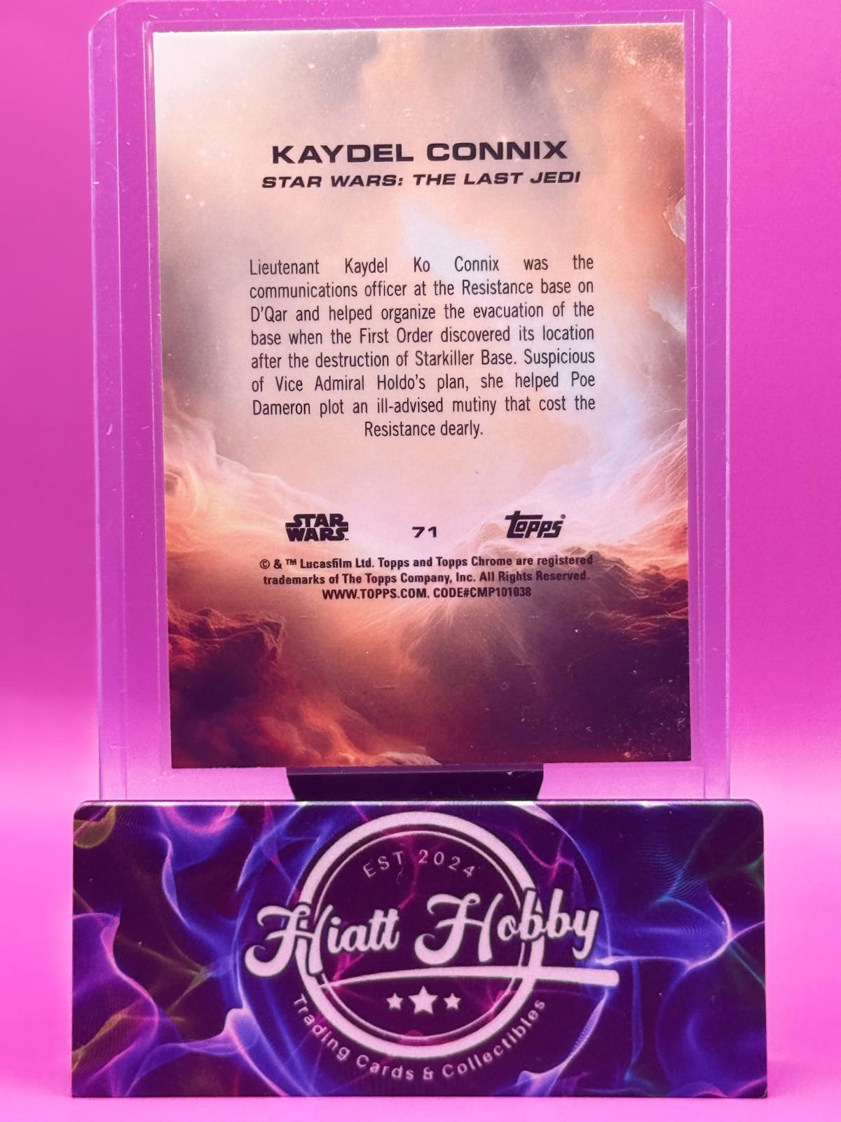 2025 Topps Chrome Star Wars - Kaydel Connix #71 - Raywave Refractor
