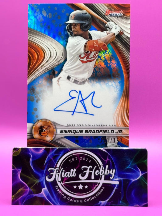 2024 Bowman's Best - Enrique Bradfield Jr #B24-EB - Blue Auto /150 (RC, AU)