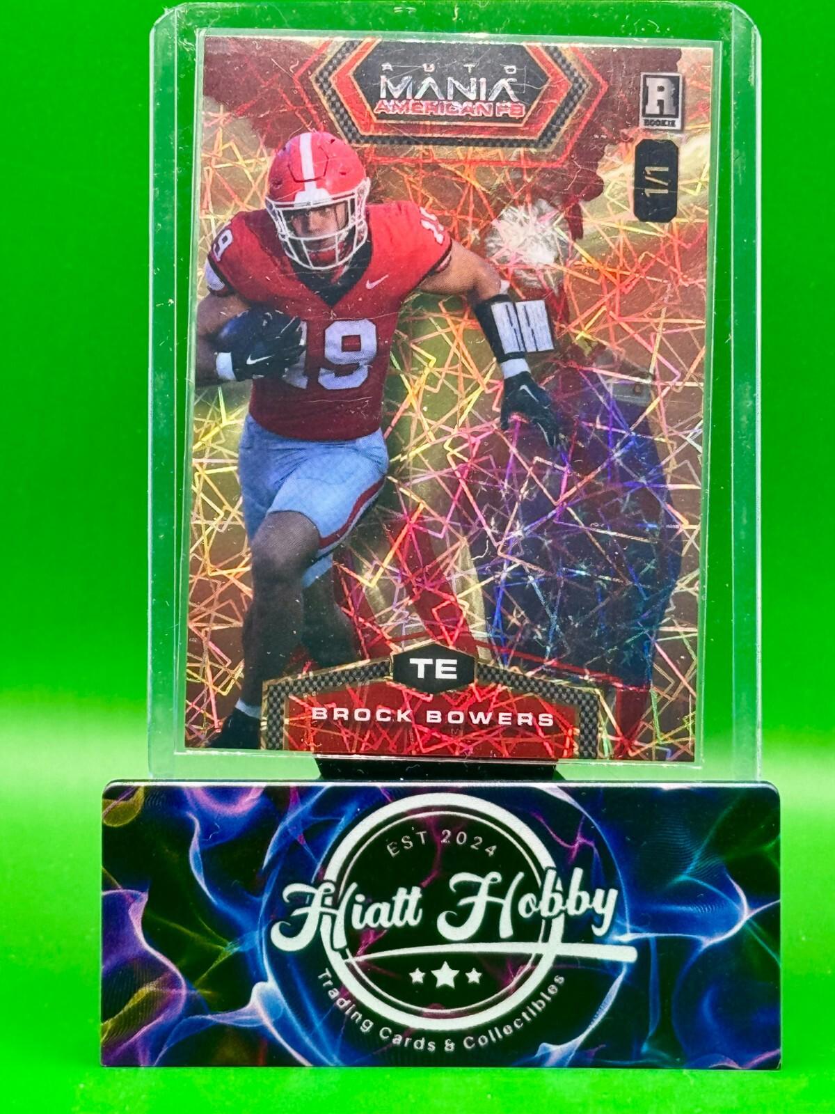 2024 Wild Card Auto Mania - Brock Bowers #AMAH-BB - Laser Eagle 1/1