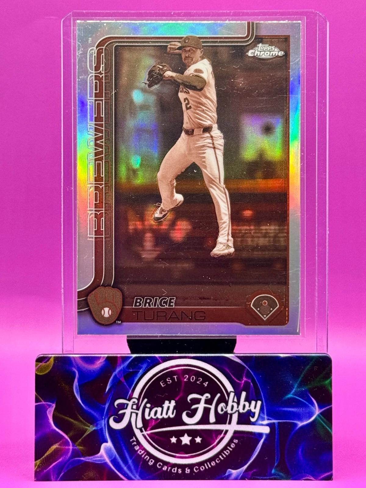 2025 Topps Chrome - Brice Turang #109 - Sepia Refractor
