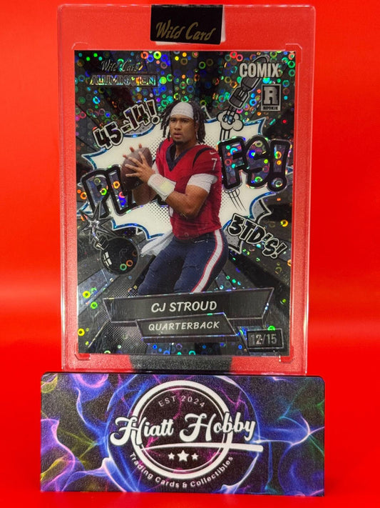 2023 WildCard Allumination Black Label -CJ Stroud #ACWP2-CS3 -Playoffs Disco /15