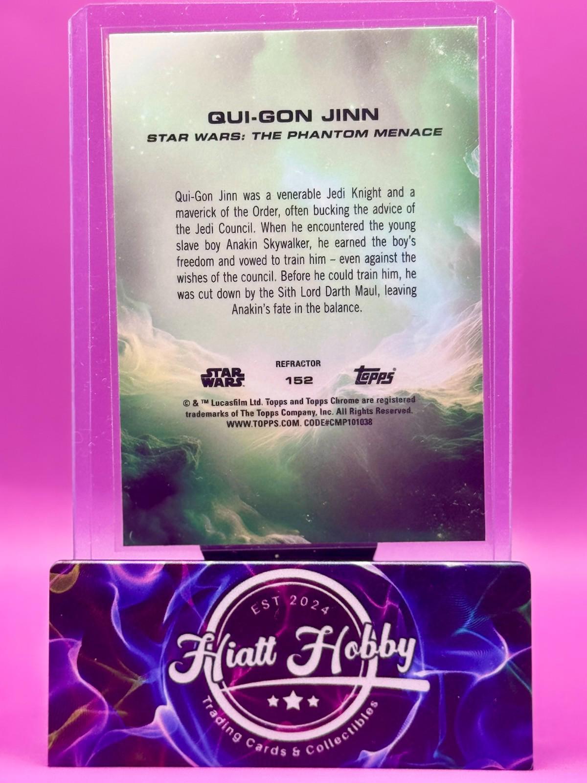 2025 Topps Chrome Star Wars - Qui-Gon Jinn #152 - Refractor