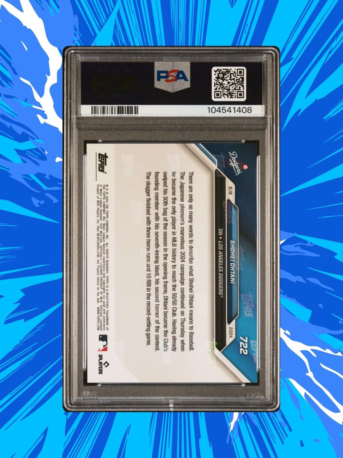 2024 Topps Now - Shohei Ohtani #722 - First 50/50 Player - PSA 10 🔥