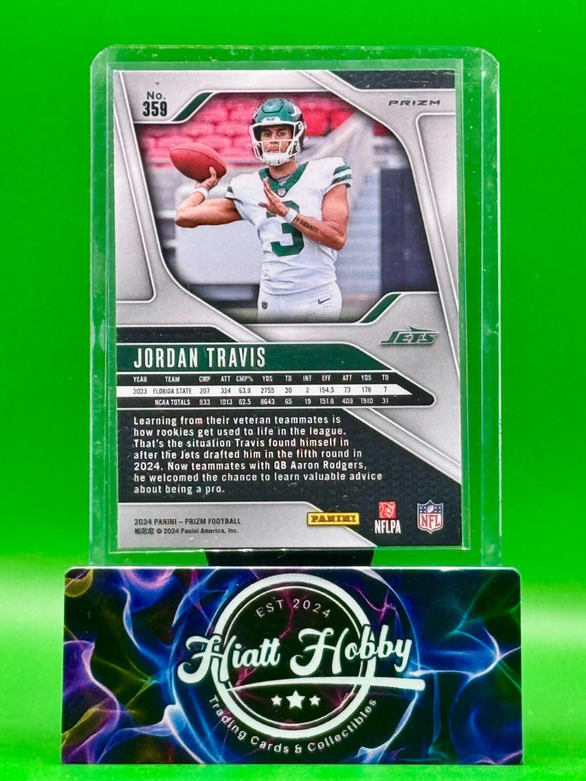 2024 Panini Prizm - Rookies Jordan Travis #359 Pink Prizm (RC)