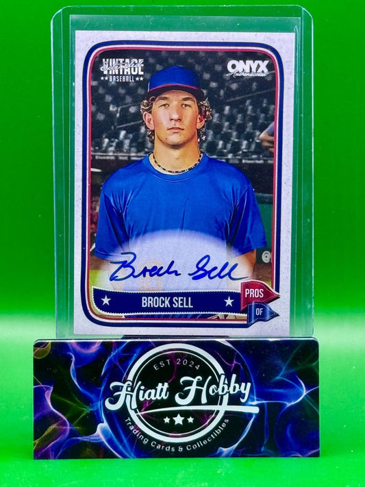 2024 Onyx Vintage Baseball - Brock Sell #VABRSE - Auto