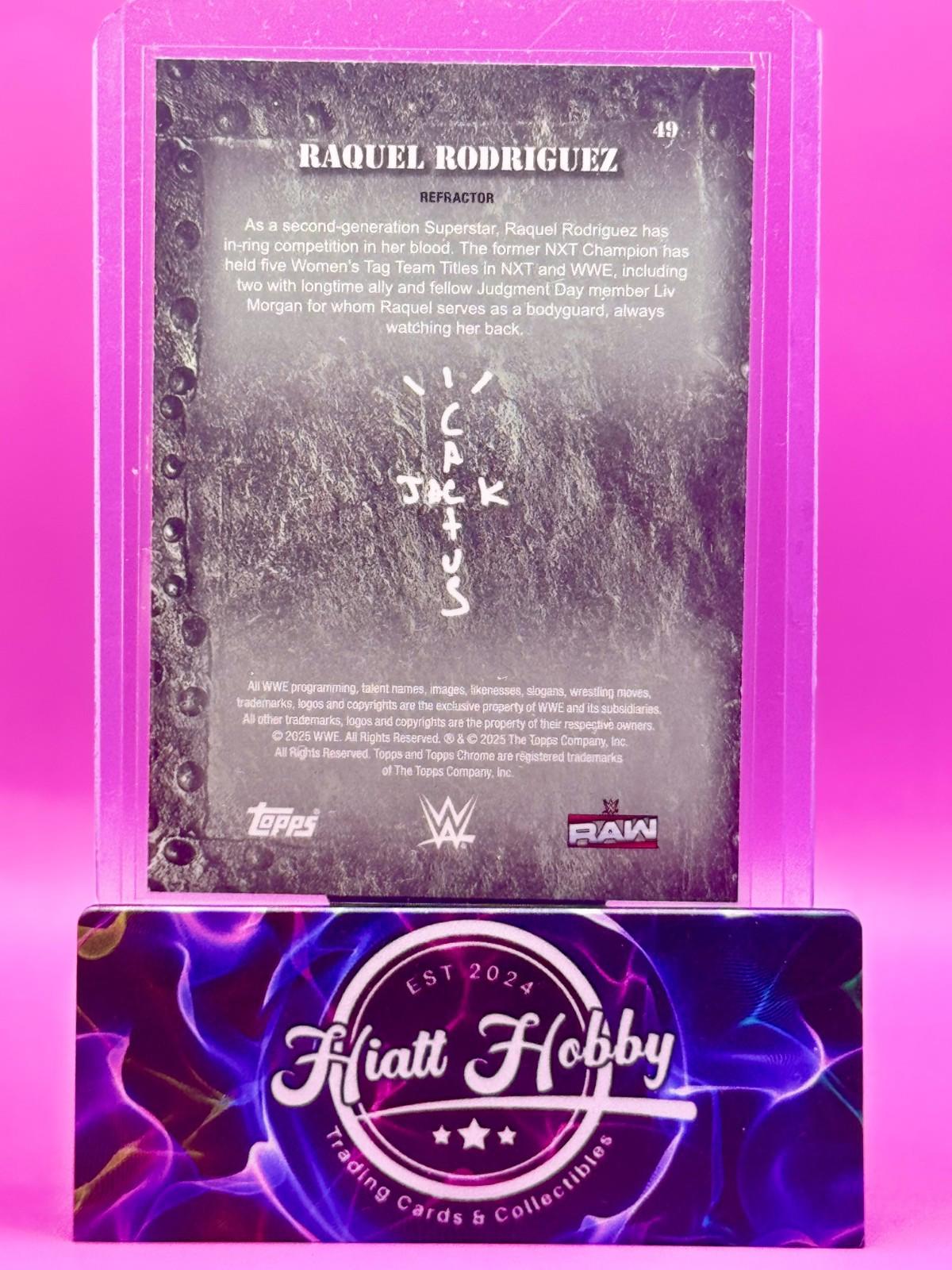 2025 Topps Chrome Cactus Jack WWE - Raquel Rodriguez #49 - Refractor
