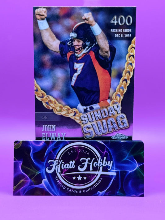 2024 Topps Chrome Football - John Elway #SS-16 - Sunday Swag