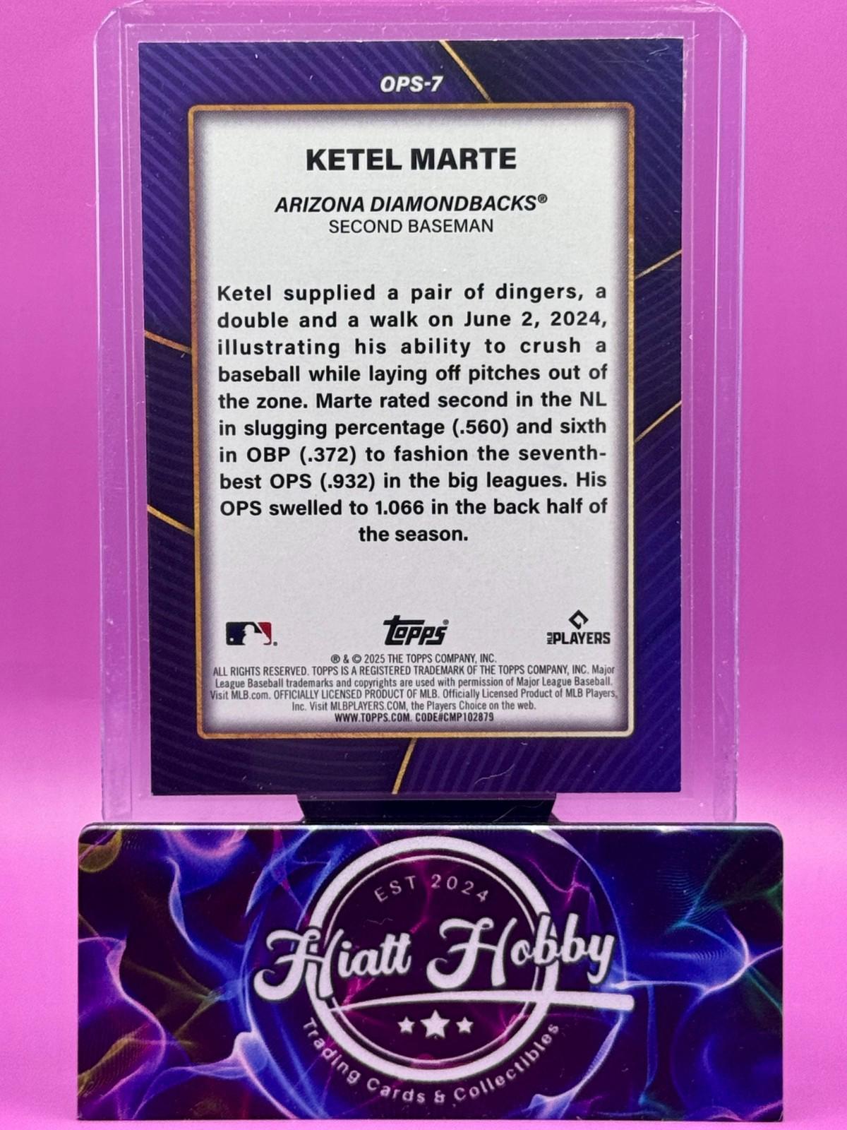 2025 Topps Series 2 - Ops Best Ketel Marte #OPS-7