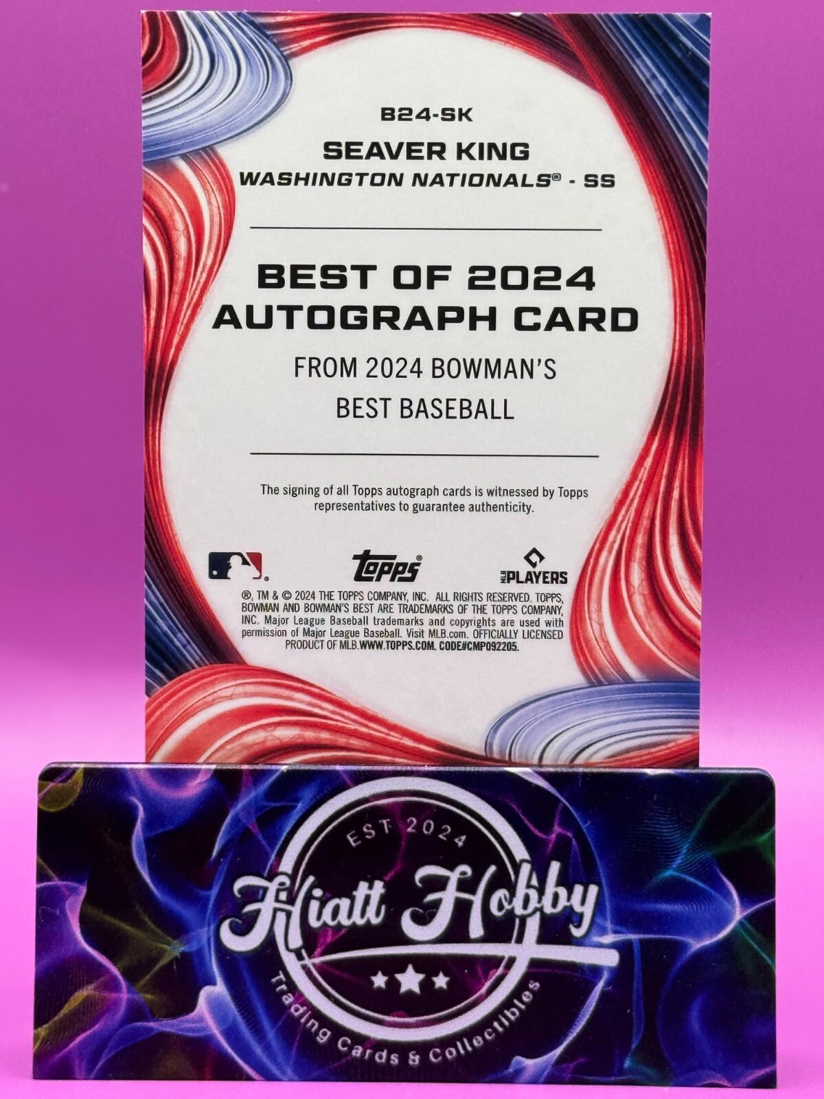 2024 Bowman's Best Baseball - Seaver King #B24-SK - Auto (RC, AU)