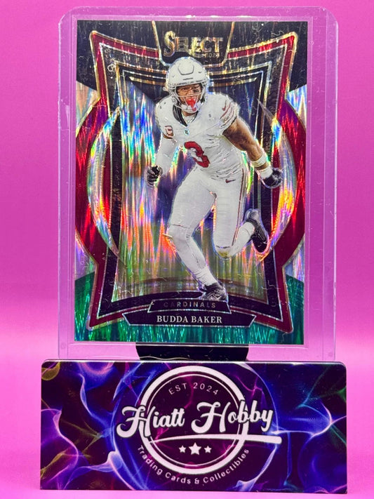 2024 Panini Select - Concourse - Budda Baker #14 Black & Green Shock Prizm