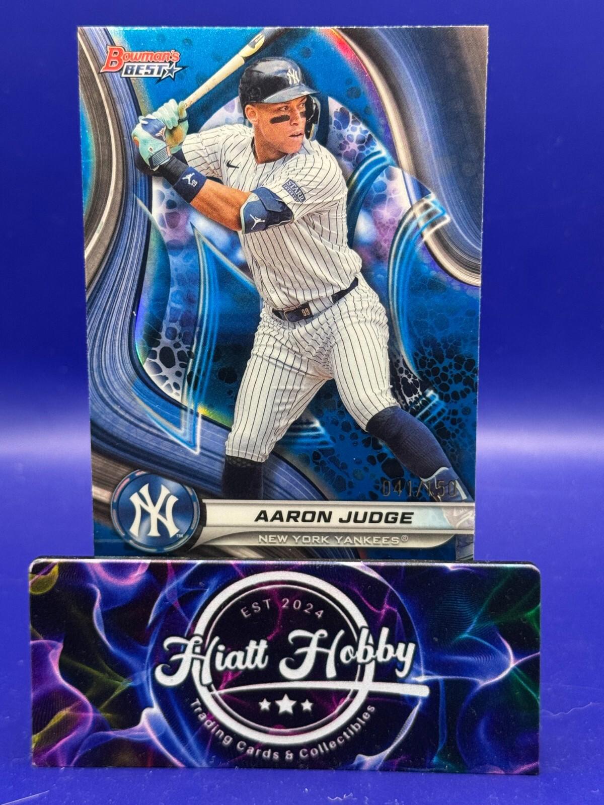 2024 Bowman's Best Baseball - Aaron Judge #43 - Blue Refractor /150