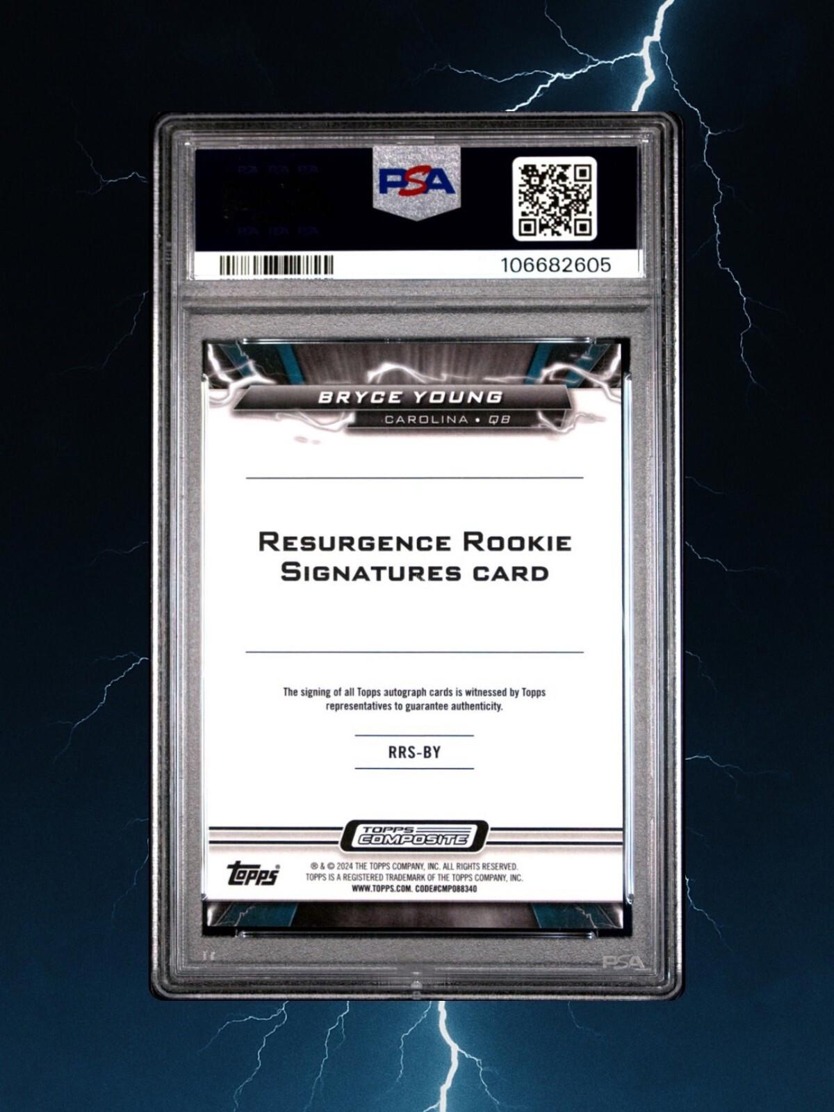 2023 Topps Composite - Bryce Young - Resurgence Rookie Signatures (RC) - PSA 8