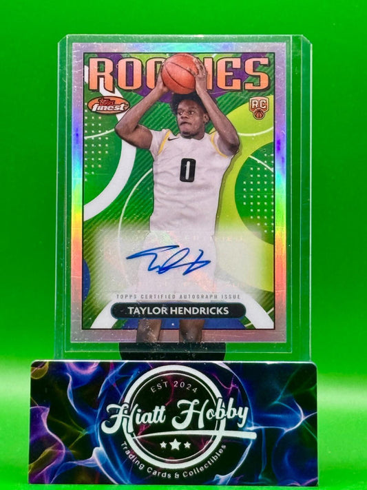 2023-24 Topps Finest Basketball - Taylor Hendricks #RFA-TH - Finest Rookies Auto