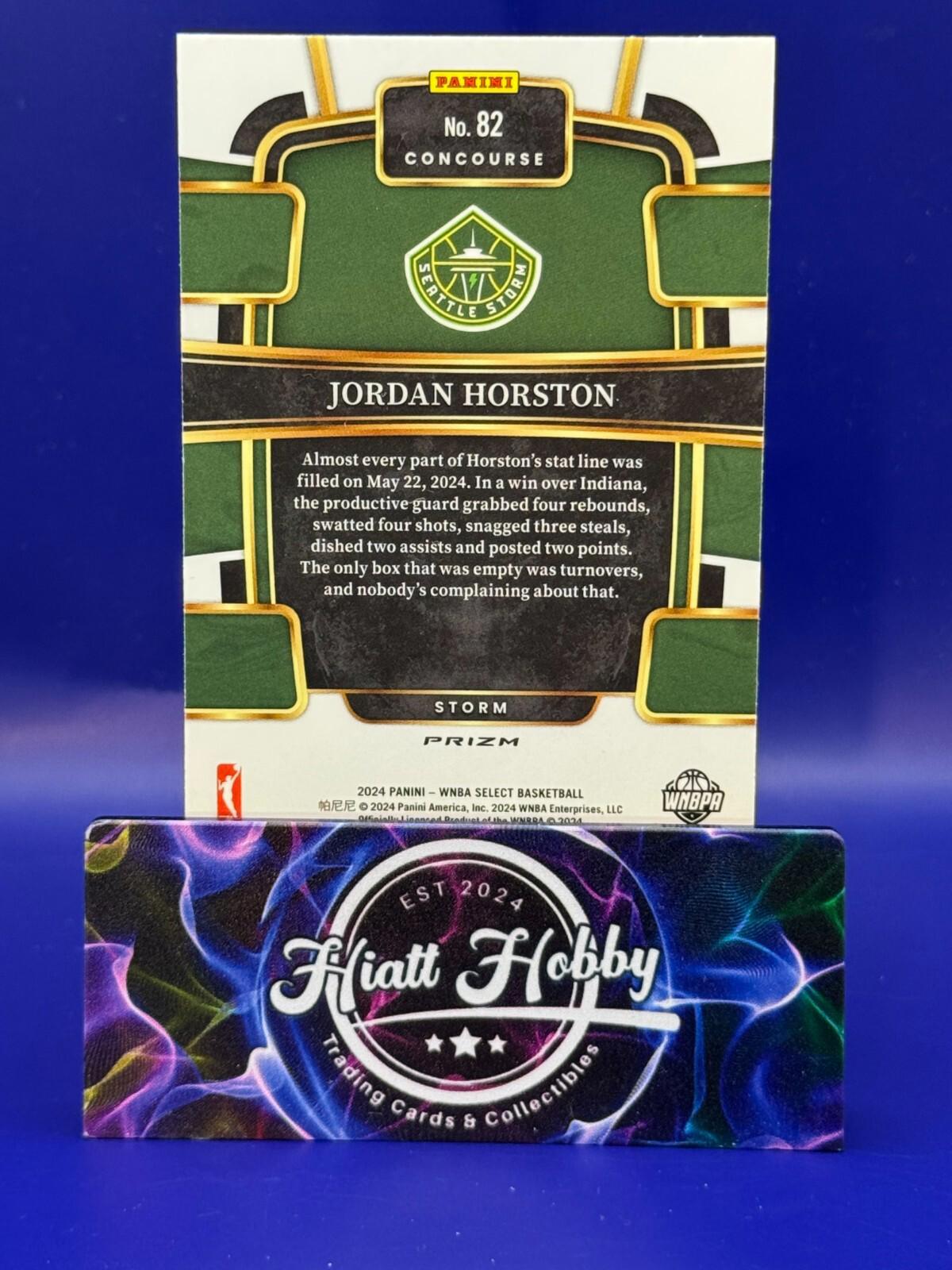 2024 Panini Select WNBA - Concourse #82 Jordan Horston - Silver Holo