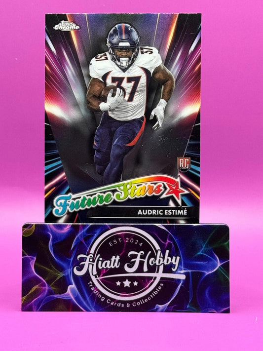 2024 Topps Chrome Football - Audric Estime #FS-24 - Future Stars