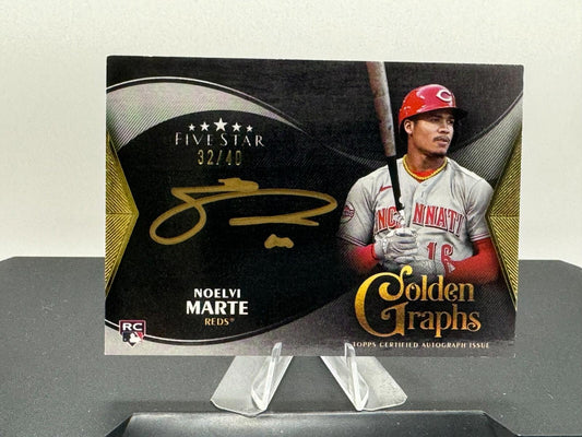 2024 Topps 5 Star - Noelvi Marte #GG-NM - Golden Graphs /40