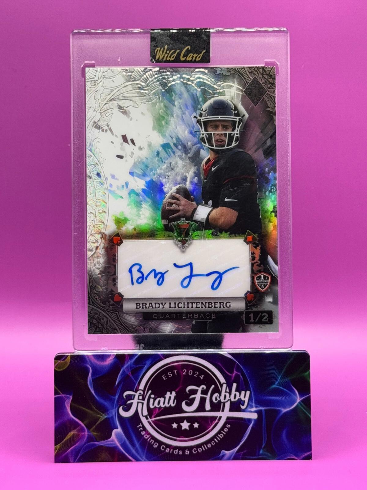 2024 Wild Card 7-Card Stud - Brady Lichtenberg #AS7CS-BC -White Rainbow Auto 1/2