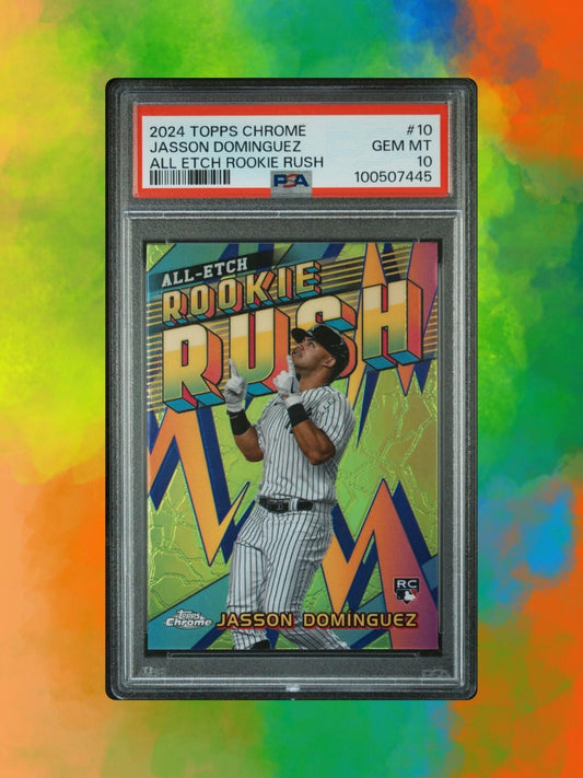 2024 Topps Chrome - Jasson Dominguez #CERR-10 - Rookie Rush (RC) - PSA 10 🔥