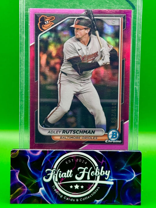 2024 Bowman Chrome Baseball - Adley Rutschman #52 - Fuschia Refractor /299