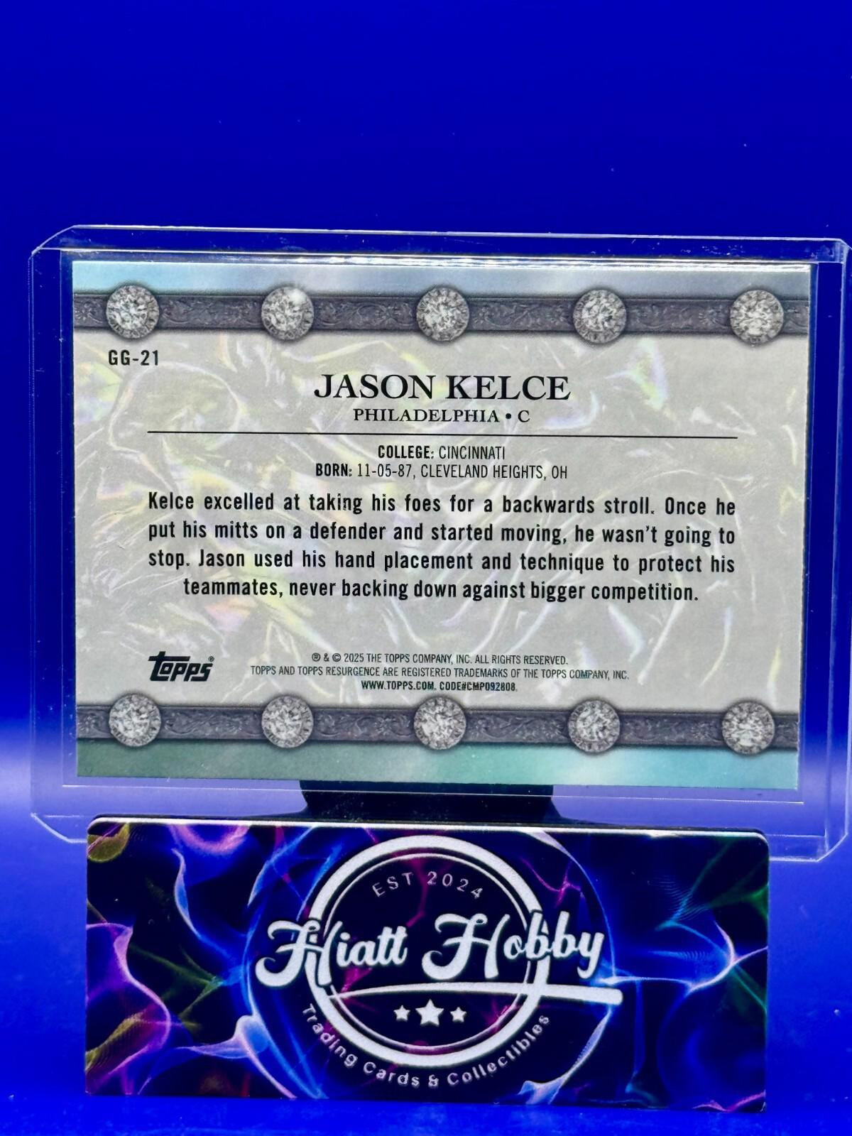 2024 Topps Resurgence - Jason Kelce #GG-21 - Glimmer and Gleam
