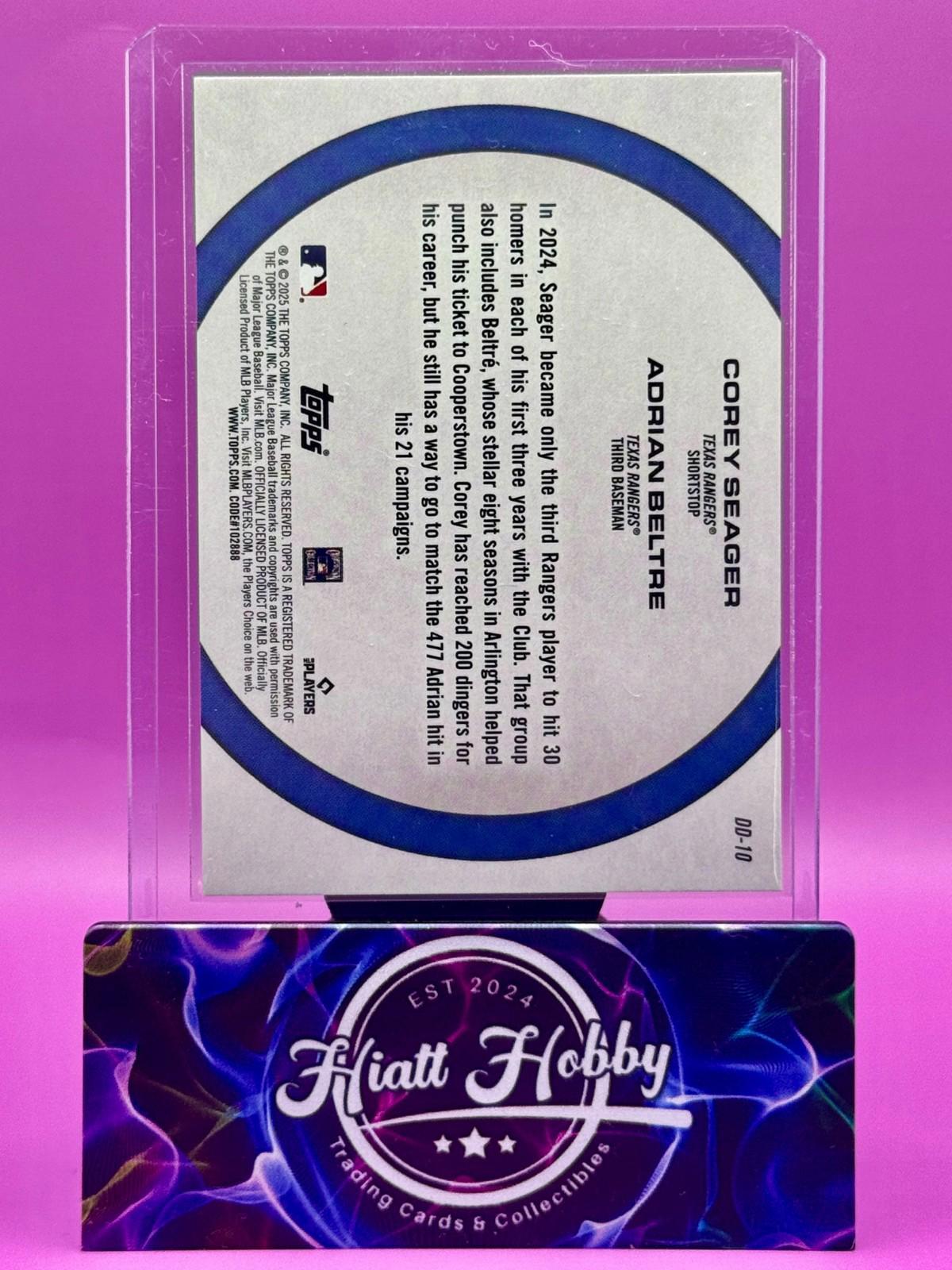 2025 Topps Series 2 - Seager/Beltre #DD-10 - Dynamic Duos