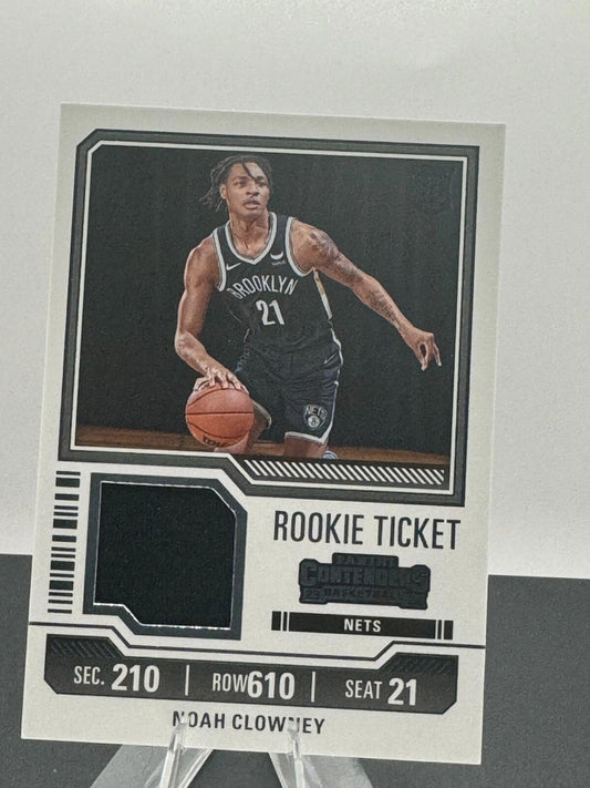 2023-24 Panini Contenders - Rookie Ticket Swatches #RTS-CLY Noah Clowney