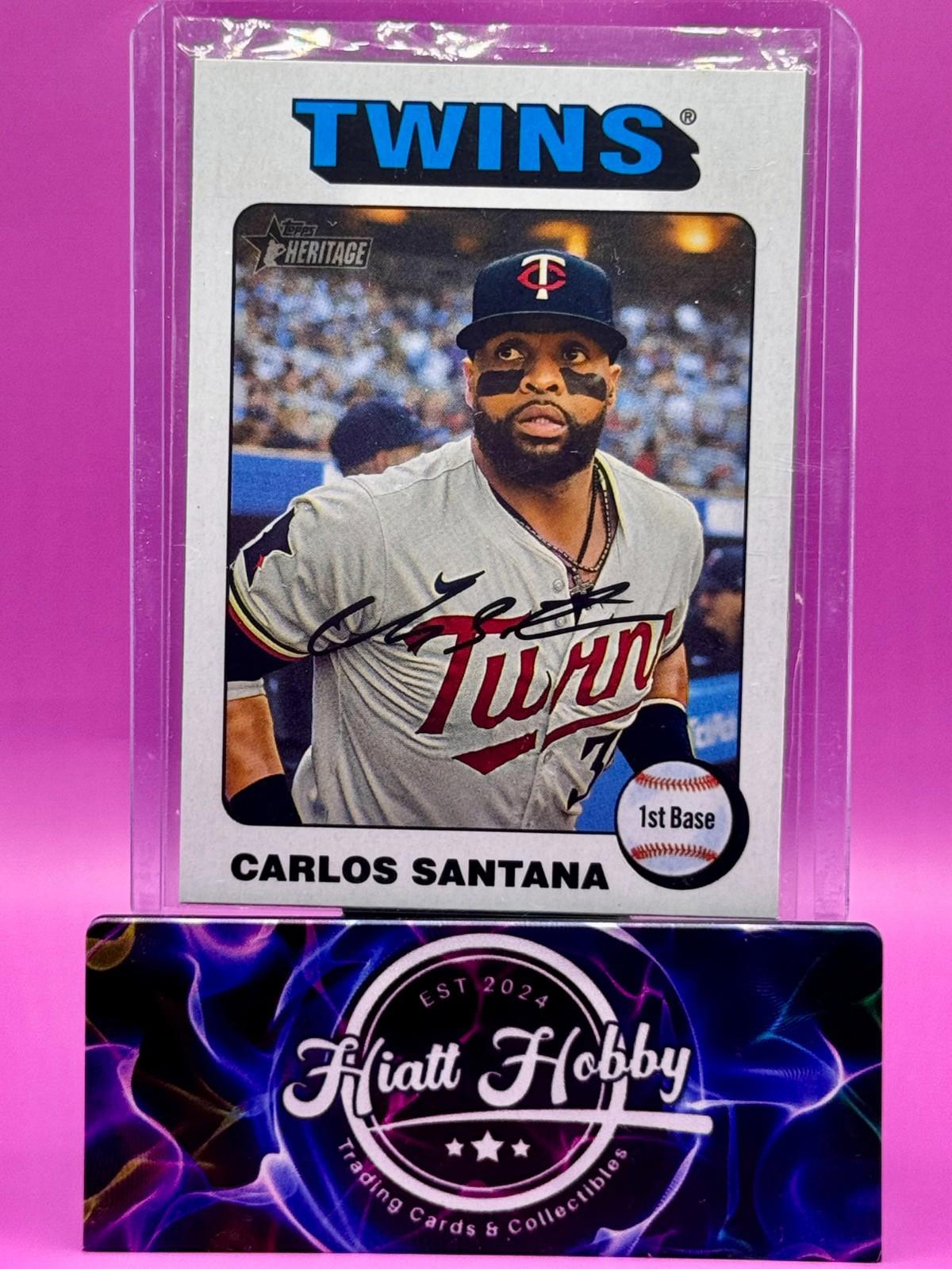 2024 Topps Herritage High Number - Carlos Santana #663 - White Border