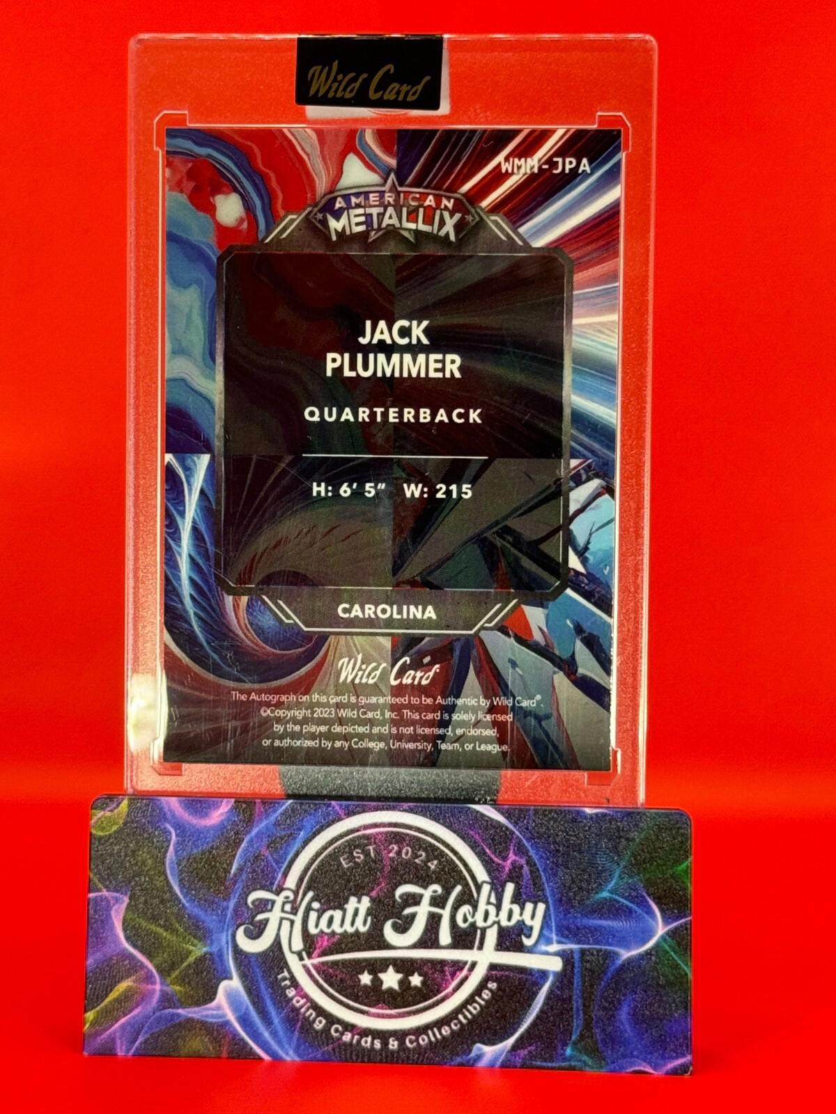 2023 Wild Card Metallix - Jack Plummer #WMM-MPA - Wave Auto /10