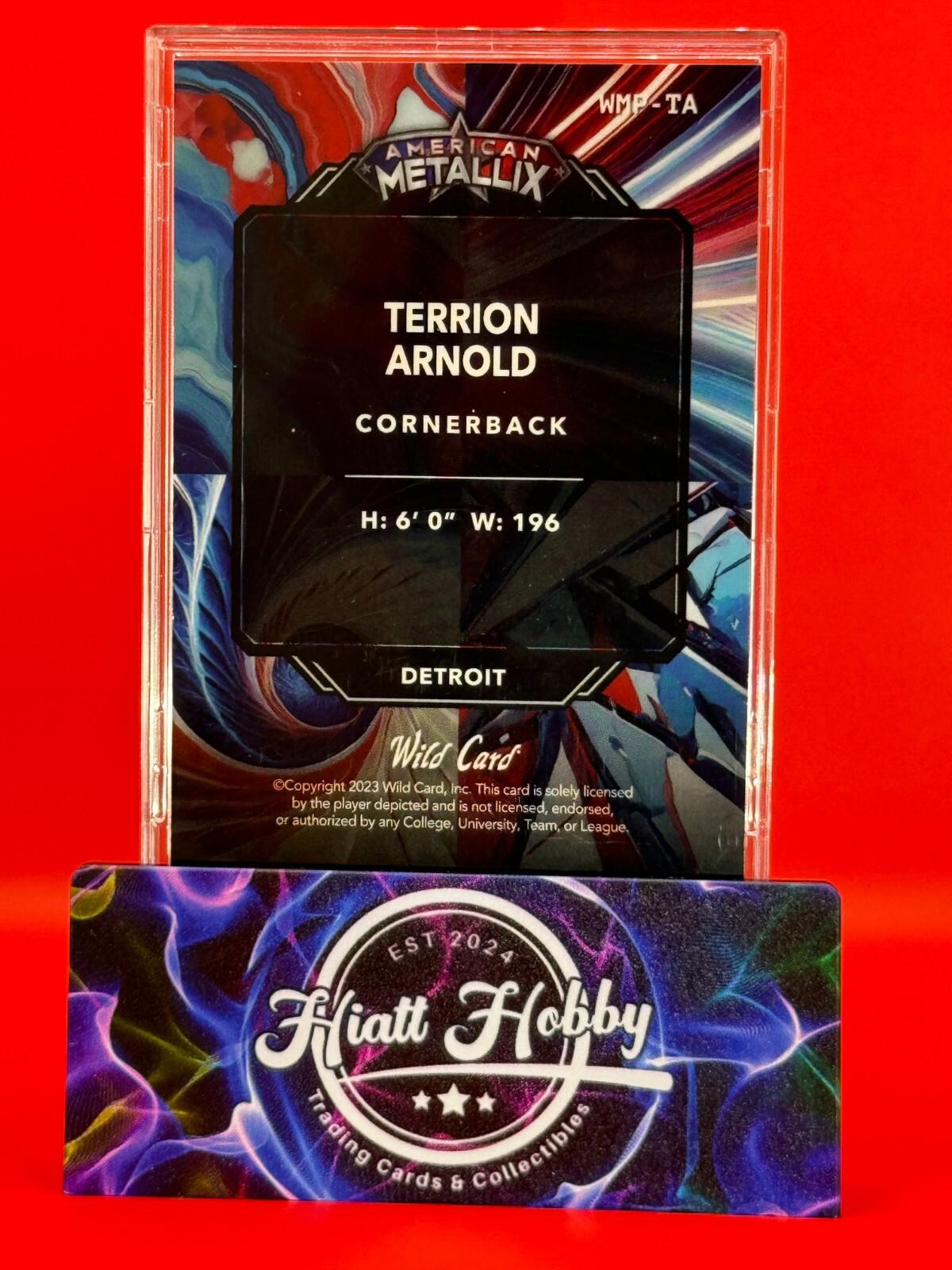 2023 Wild Card Metallix - Terrion Arnold #WMP-TA - Disco Prism /3
