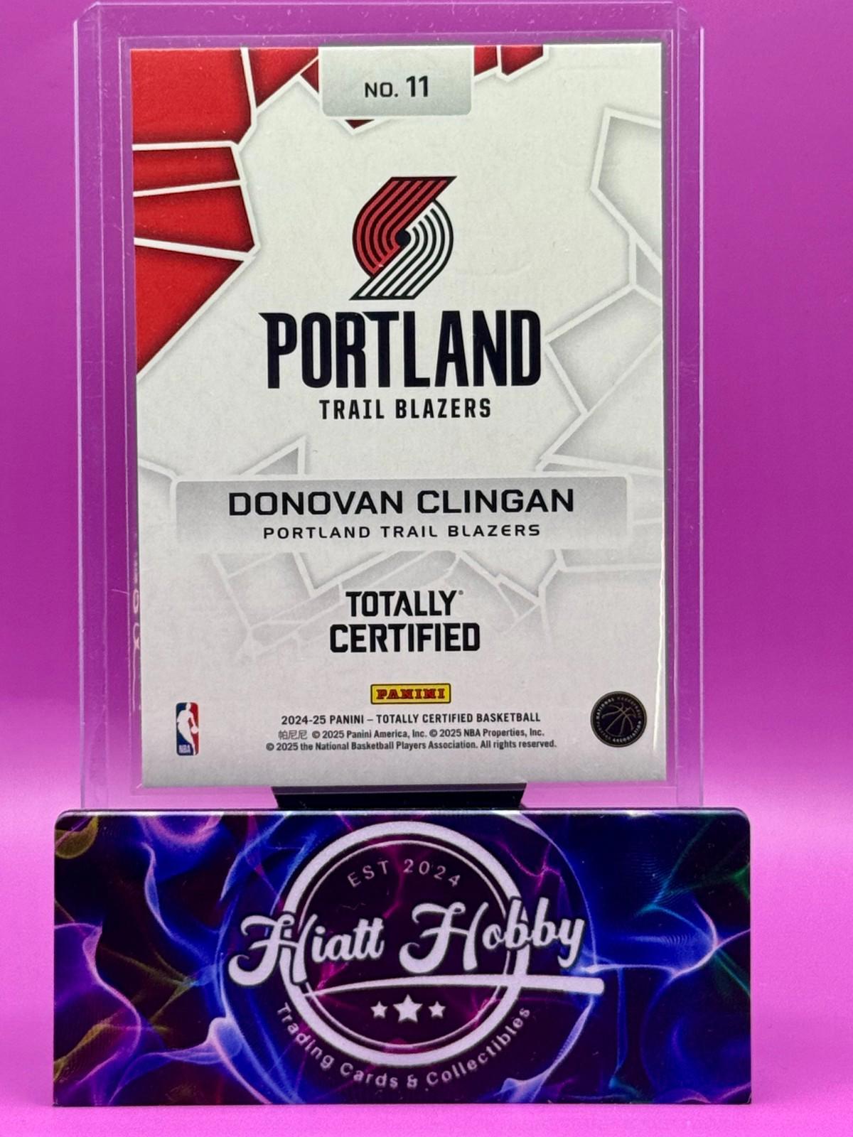2024-25 Panini Totally Certified - Rock the Rim Donovan Clingan #11 Mirror (RC)