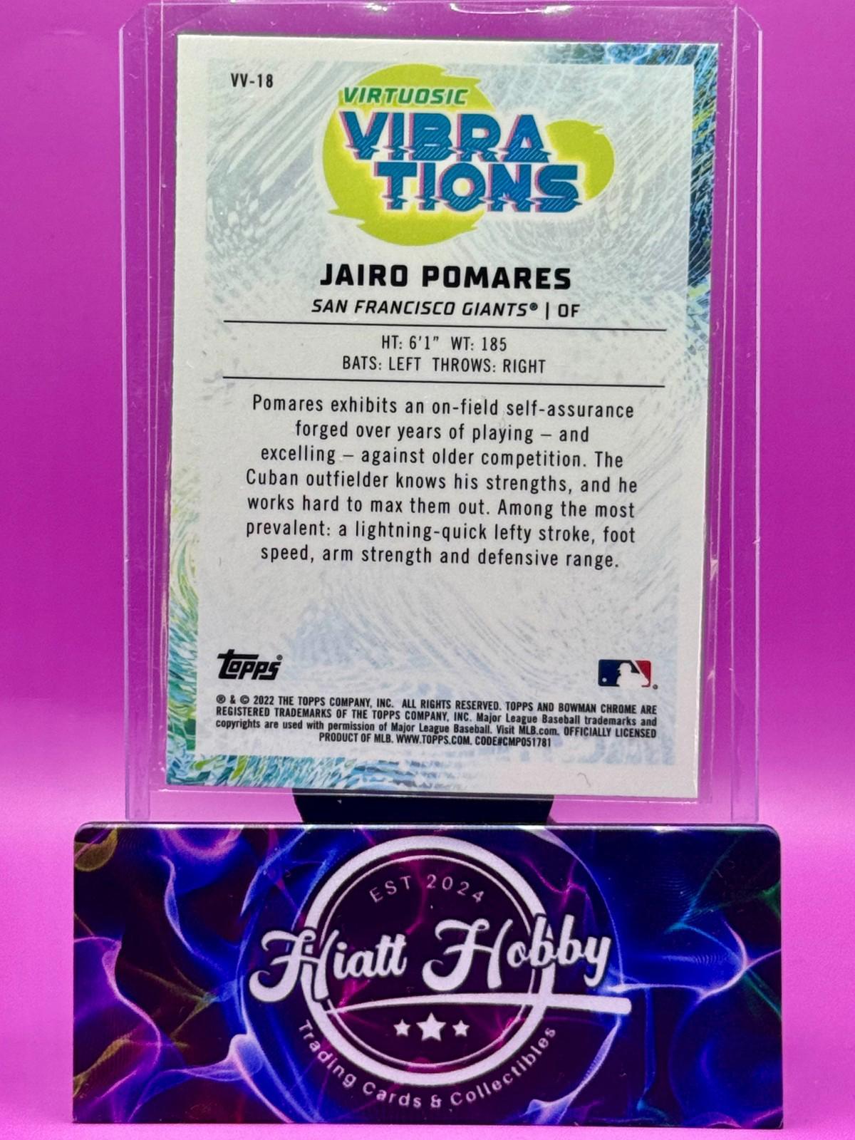 2022 Bowman - Virtuosic Vibrations Jairo Pomares #VV-18 (RC)