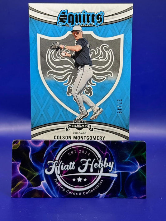 2024 Panini Crusade - Squires Blue #1 Colson Montgomery /49 (RC)