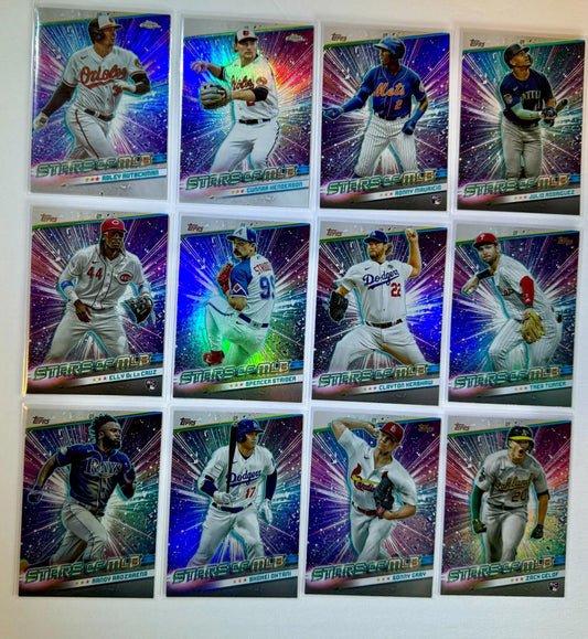 2024 Topps and Topps Chrome Stars of MLB - Lot of 12