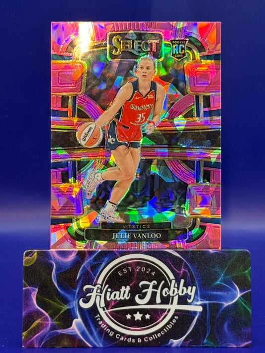 2024 Panini Select WNBA - Concourse #57 - Julie Vanloo (RC) - Pink Ice